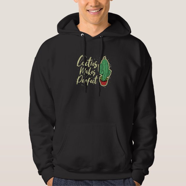 Veste À Capuche Cactus rend parfait joli jardinage Plante 5 (Devant)