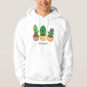 Veste À Capuche Cactus trio chantante mignonne dessin animé