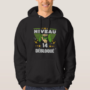 Veste À Capuche Cadeau 14 ans Anniversaire Gamer Niveau 14