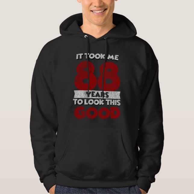 Veste À Capuche Cadeau d'anniversaire drôle de 88 ans (Devant)