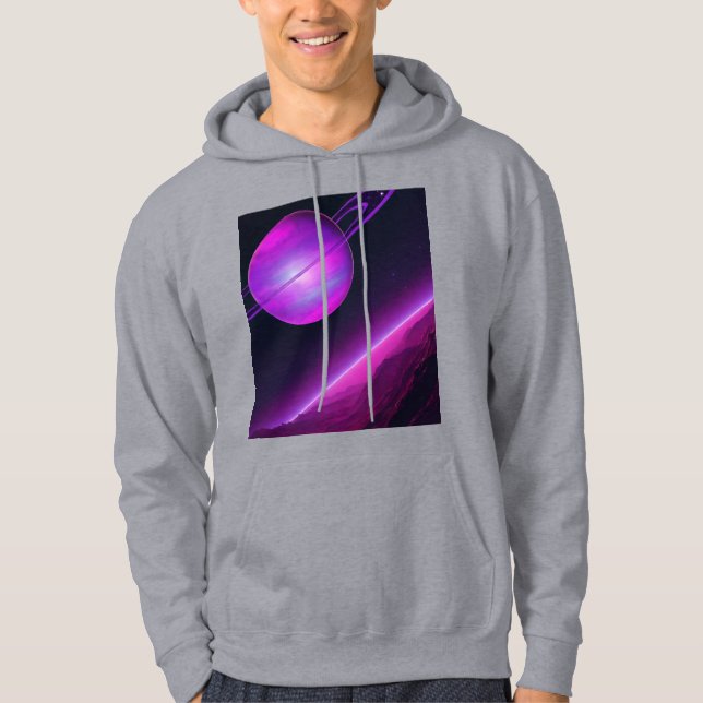 Veste À Capuche Cadeau d'anniversaire galactique multivers moderne (Devant)