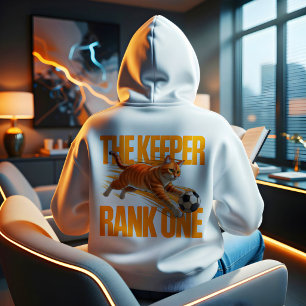 Veste À Capuche Cadeau de chat gardien de football pour amateur de