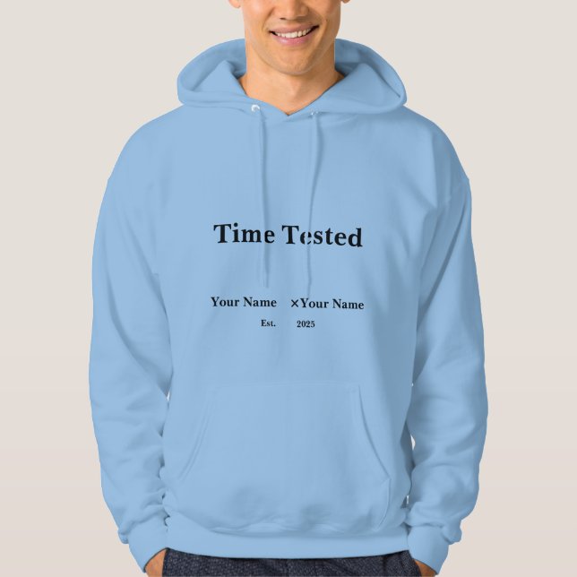 Veste À Capuche Cadeau de la Saint-Valentin minimal et éprouvé par (Devant)
