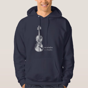 Veste À Capuche Cadeau de musique bluegrass country pour violon