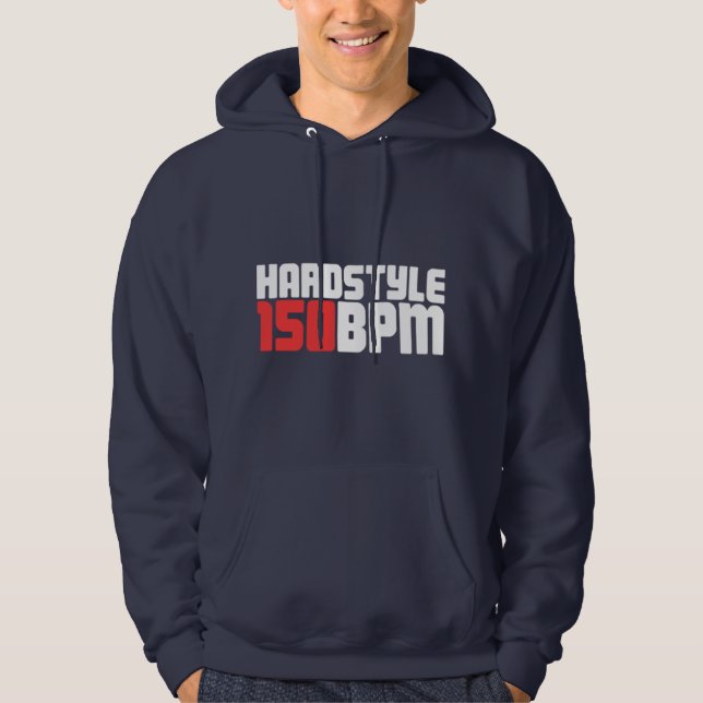 Veste À Capuche Cadeau De Musique Électronique Hardstyle Pour Rave (Devant)