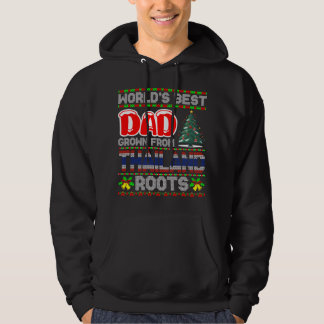 Veste À Capuche Cadeau de Noël Papa du Monde Né en Thaïlande