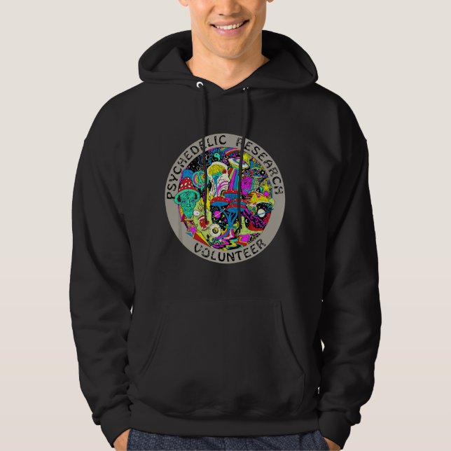 Veste À Capuche Cadeau de voyage de champignon psychédélique - Rec (Devant)