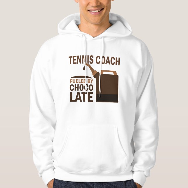 Veste À Capuche Cadeau (drôle) d'entraîneur de tennis (Devant)