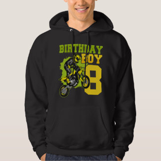 Veste À Capuche Cadeau Motocross MX 8ème Anniversaire 8 Ans Moto T