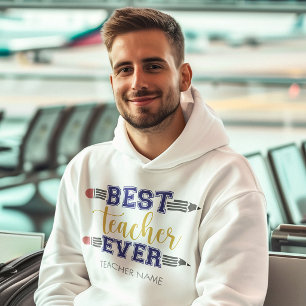 Veste À Capuche Cadeau personnalisé Meilleur Enseignant - Cadeau p