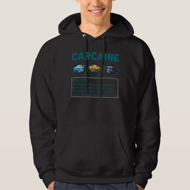 Veste À Capuche Cadeau pour amateur de Funny Car - Définition de C (Devant)