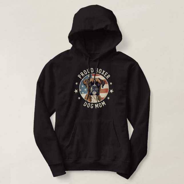 Veste À Capuche Cadeaux De Chien De Boxer Pour Femmes Fier Boxer C (Design devant)