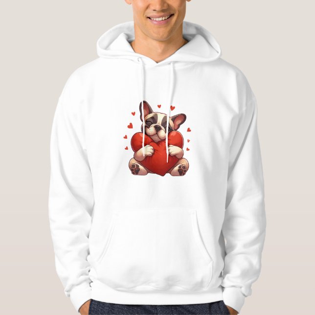 Veste À Capuche Cadeaux de la Saint-Valentin Pitbull (Devant)