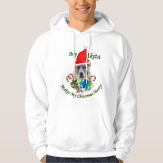 Veste À Capuche Cadeaux de Noël Akita