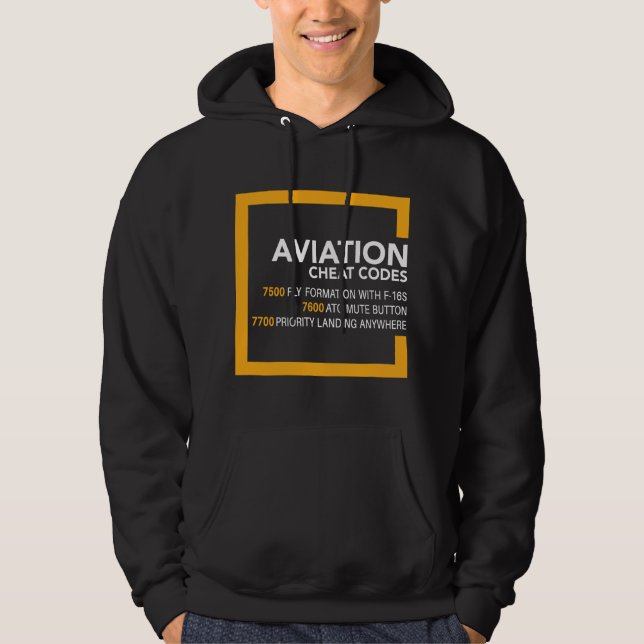 Veste À Capuche Cadeaux d'opérateur de pilote ATC Coder l'aviation (Devant)