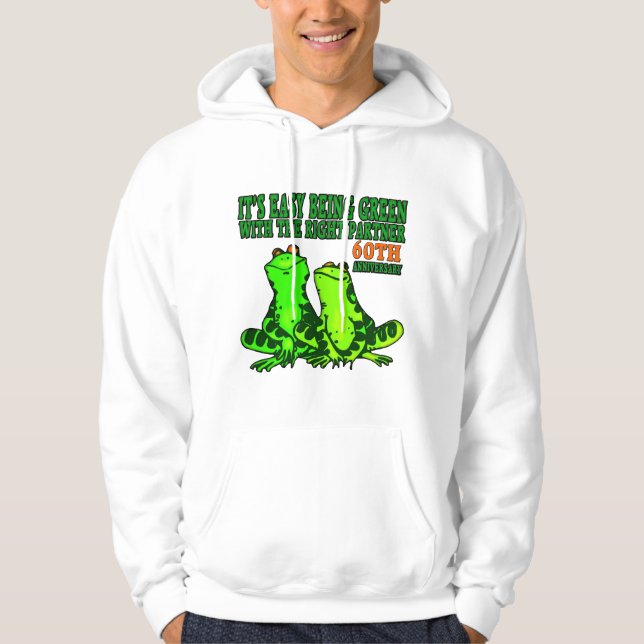 Veste À Capuche Cadeaux du 60e anniversaire du Mariage (Devant)