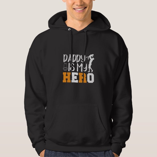 Veste À Capuche Cadeaux pour Papa | Papa est mon héros (Devant)