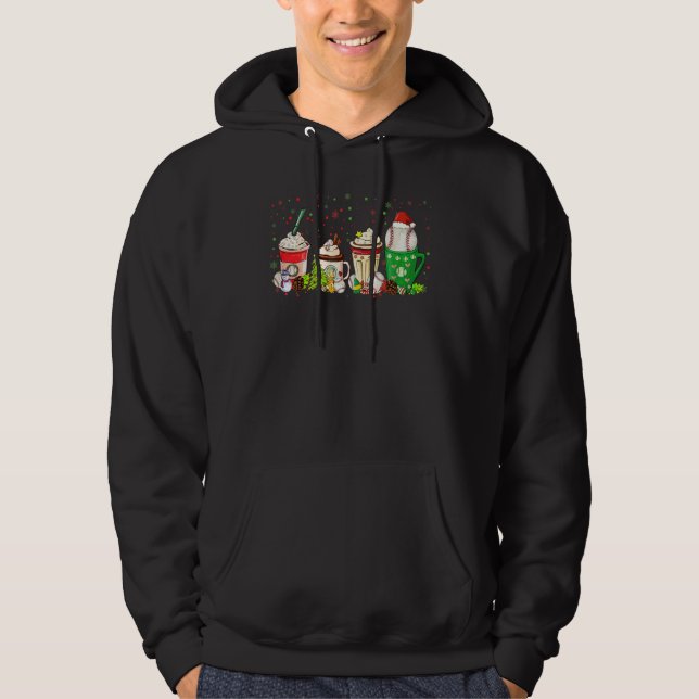Veste À Capuche Café de Noël pour le jour de match de softball de  (Devant)