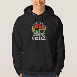 Veste À Capuche Café et chien Vizsla Caféine Vizsla Papa Maman