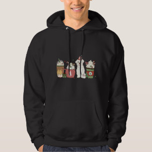 Veste À Capuche Café maltais Latte hiver Chien de Noël Maman Holi