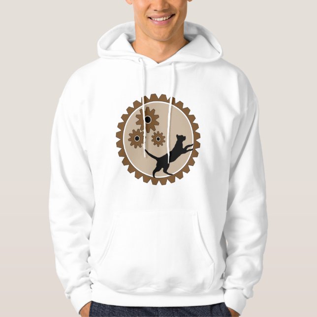 Veste À Capuche cage à moteur pour chien avec roues (Devant)