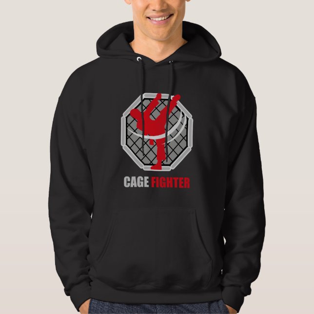 Veste À Capuche Cage Fighter MMA Knockout (Devant)
