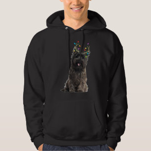 Veste À Capuche Cairn Terrier Reindeer Christmas Dog
