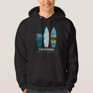 Veste À Capuche California Surf Paradise Pride Vacation Travel Sur