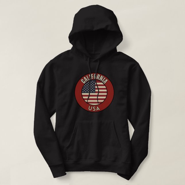 Veste À Capuche Californie États-Unis (Design devant)
