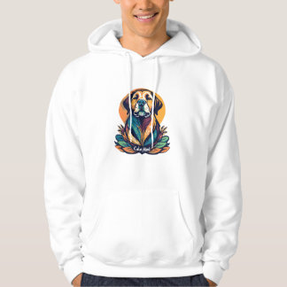 Veste À Capuche Calm Mind Dog Hoodie - Peaceful Spirit Mindful Gif