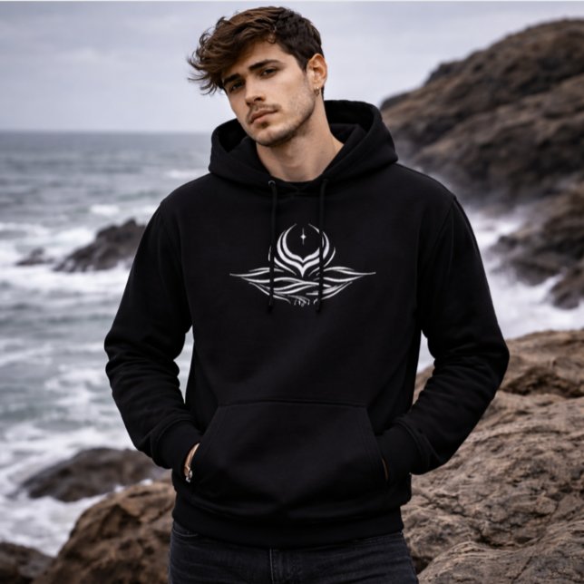 VESTE À CAPUCHE CALME AU-DESSUS DU CHAOS (Créateur téléchargé)