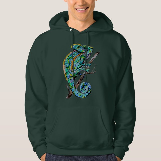 Veste À Capuche Caméléon Magique (Devant)