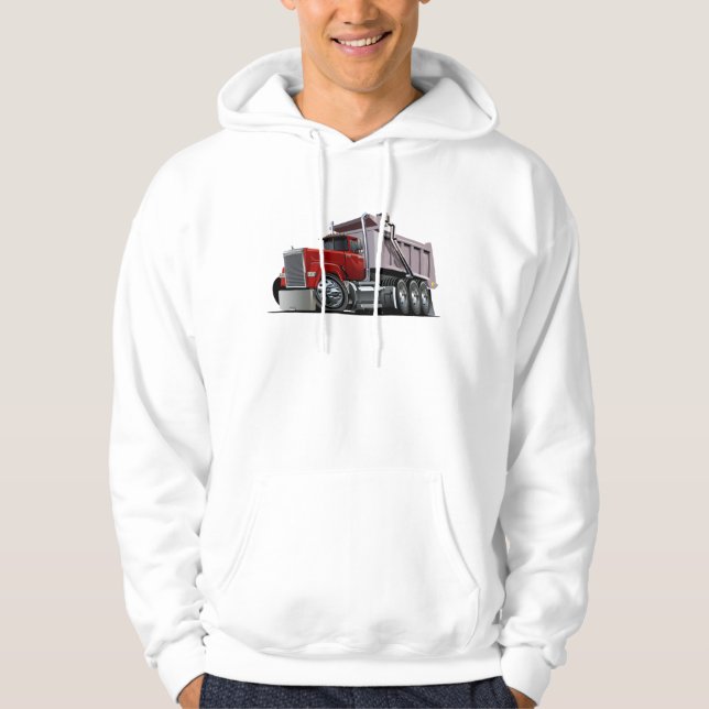 Veste À Capuche Camion à benne cool de dessin (Devant)