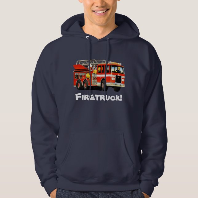 Veste À Capuche Camion de pompiers (Devant)