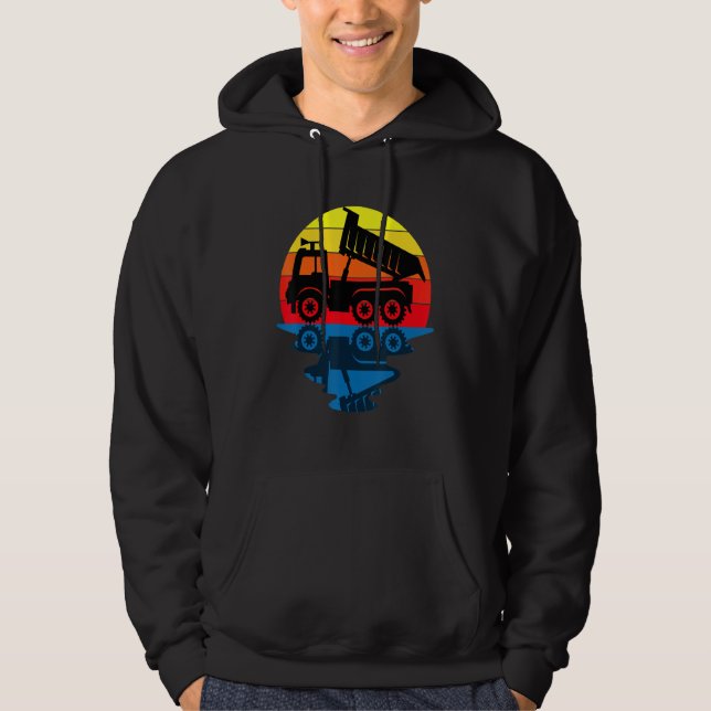 Veste À Capuche Camion de vidange du véhicule de construction (Devant)