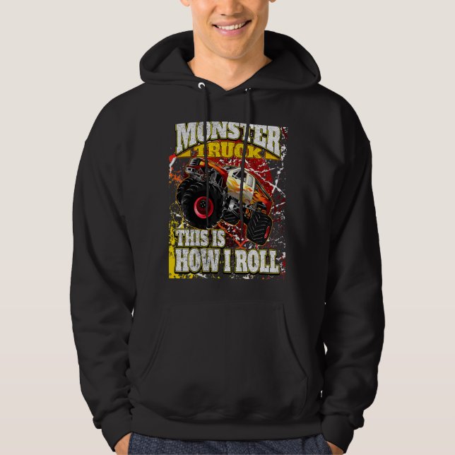Veste À Capuche Camion Monster Par Monstee (Devant)