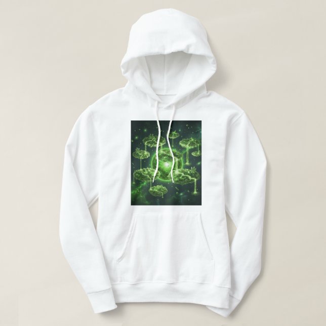 Veste À Capuche Camiseta Ecossistema Flutuante (Design devant)
