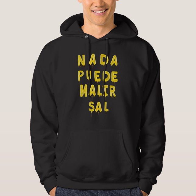 Veste À Capuche Camiseta Graciosa Para Latinos Hispanos in Spanish (Devant)
