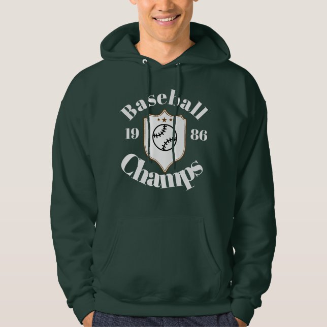Veste À Capuche camiseta  Preta de algudao baseball ⚾️  (Devant)
