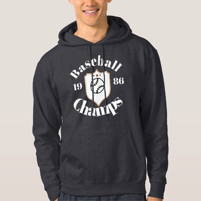 Veste À Capuche camiseta  Preta de algudao baseball ⚾️  (Devant)