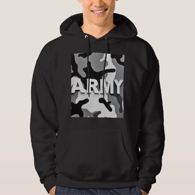 Veste À Capuche Camo Armée Urbaine (Devant)