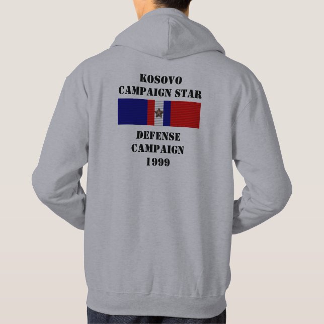 VESTE À CAPUCHE CAMPAGNE DE DÉFENSE DU KOSOVO (Dos)