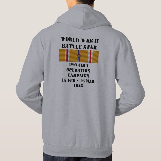 Veste À Capuche Campagne d'opération Iwo Jima (Dos)
