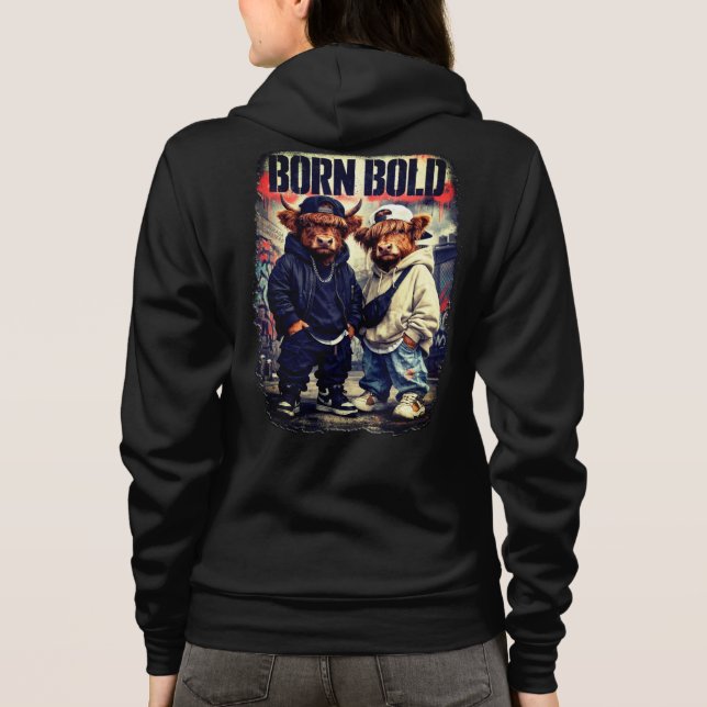 Veste À Capuche Campagne élevée, ville cool -  (Dos)