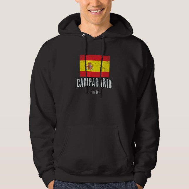 Veste À Capuche Campanario Espagne Drapeau De La Ville - Drapeau V (Devant)