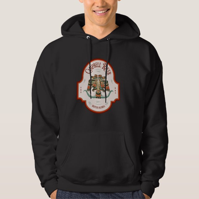 Veste À Capuche Campbell River C.-B. Thunderbird Art Pacific North (Devant)