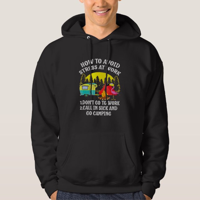 Veste À Capuche Camping Camping Comment Éviter Le Stress Au Travai (Devant)