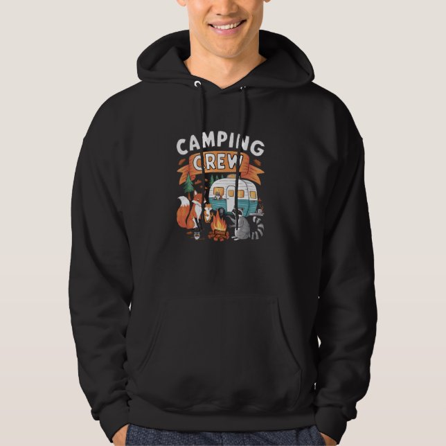 Veste À Capuche Camping Funny Camping Équipe Camping Voyage Campin (Devant)