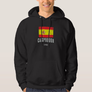 Veste À Capuche Camprodon Espagne Es Drapeau Ville Bandera Ropa