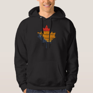 Veste À Capuche Canada Retro Conception de feuille d'érable désaff